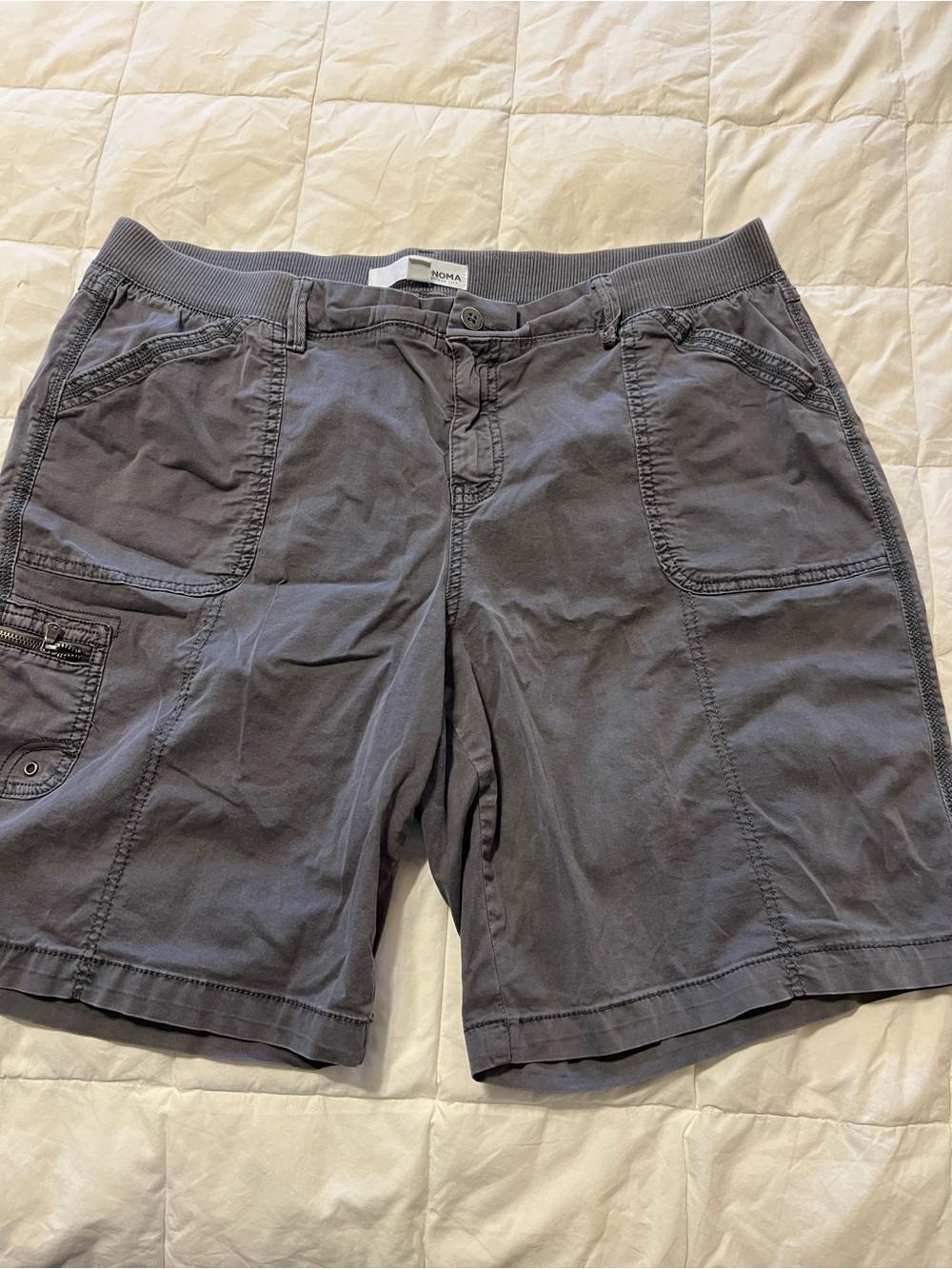 Women’s Gray Utility Cargo Shorts